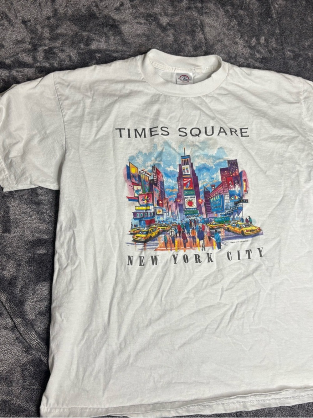 Vintage Times Square New York City Graphic Tee size Large